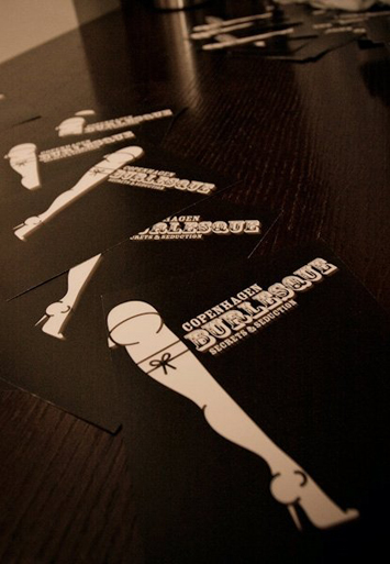 Copenhagen Burlesque design by IN-HALT