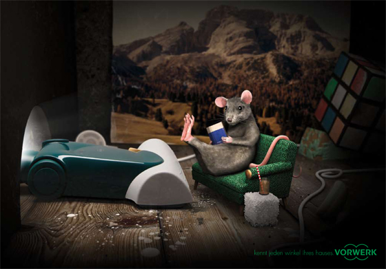 Vorwerk, Kennt jeden Winkel Ihres Hauses., Maus